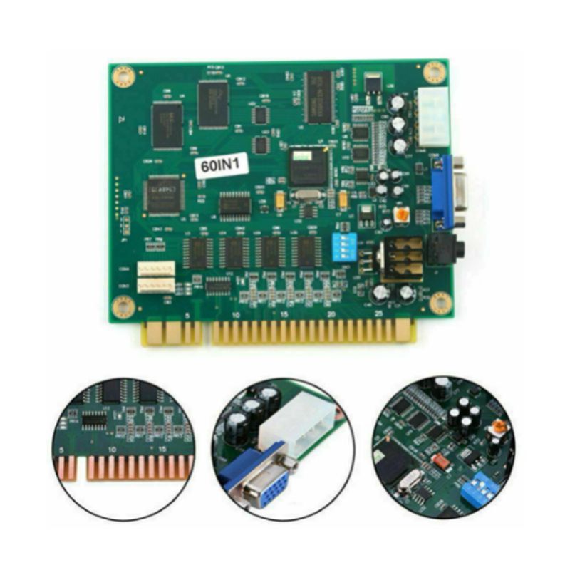 X64A-4X 60 In 1 Multicade PCB  - Usb Game Board Jamma ulasan dan harga