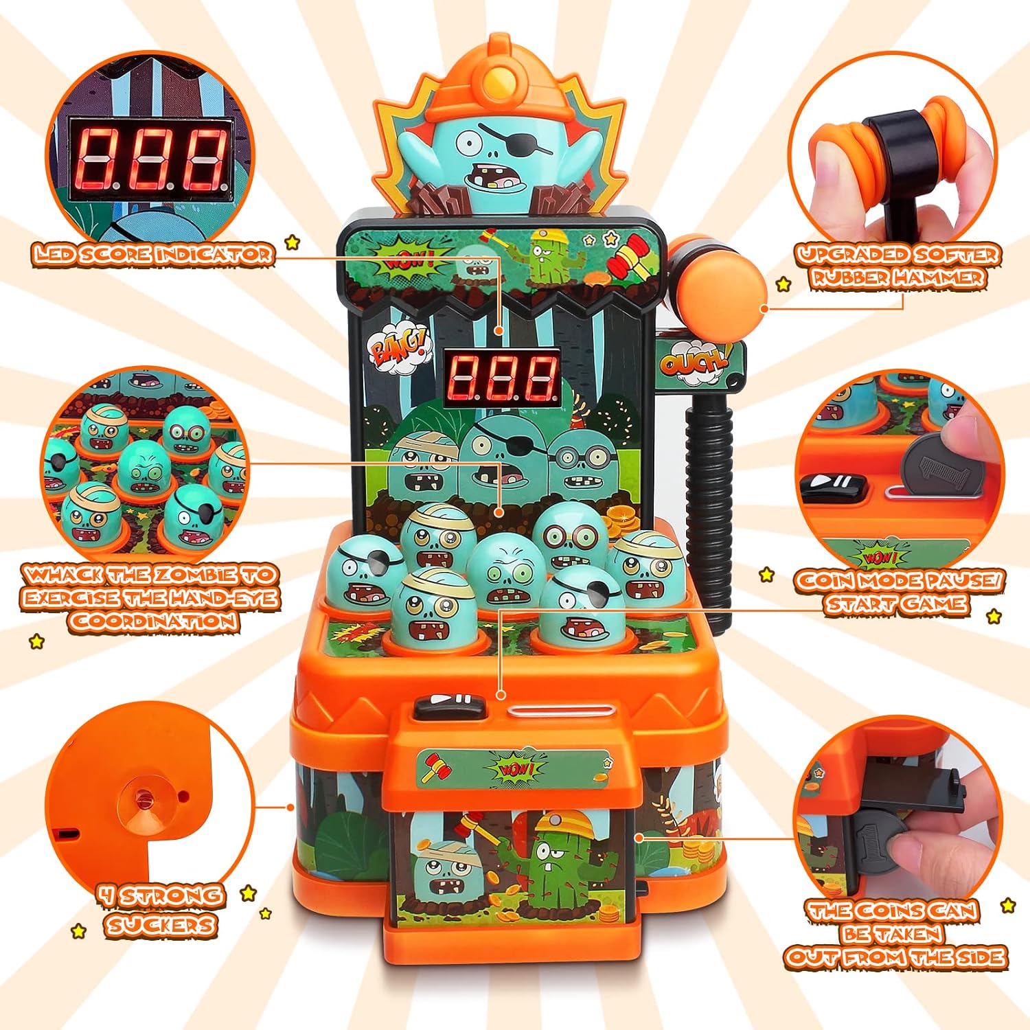 Arcade Game Toys Whack Game Mo - Whack A Mole Arcade ulasan dan harga
