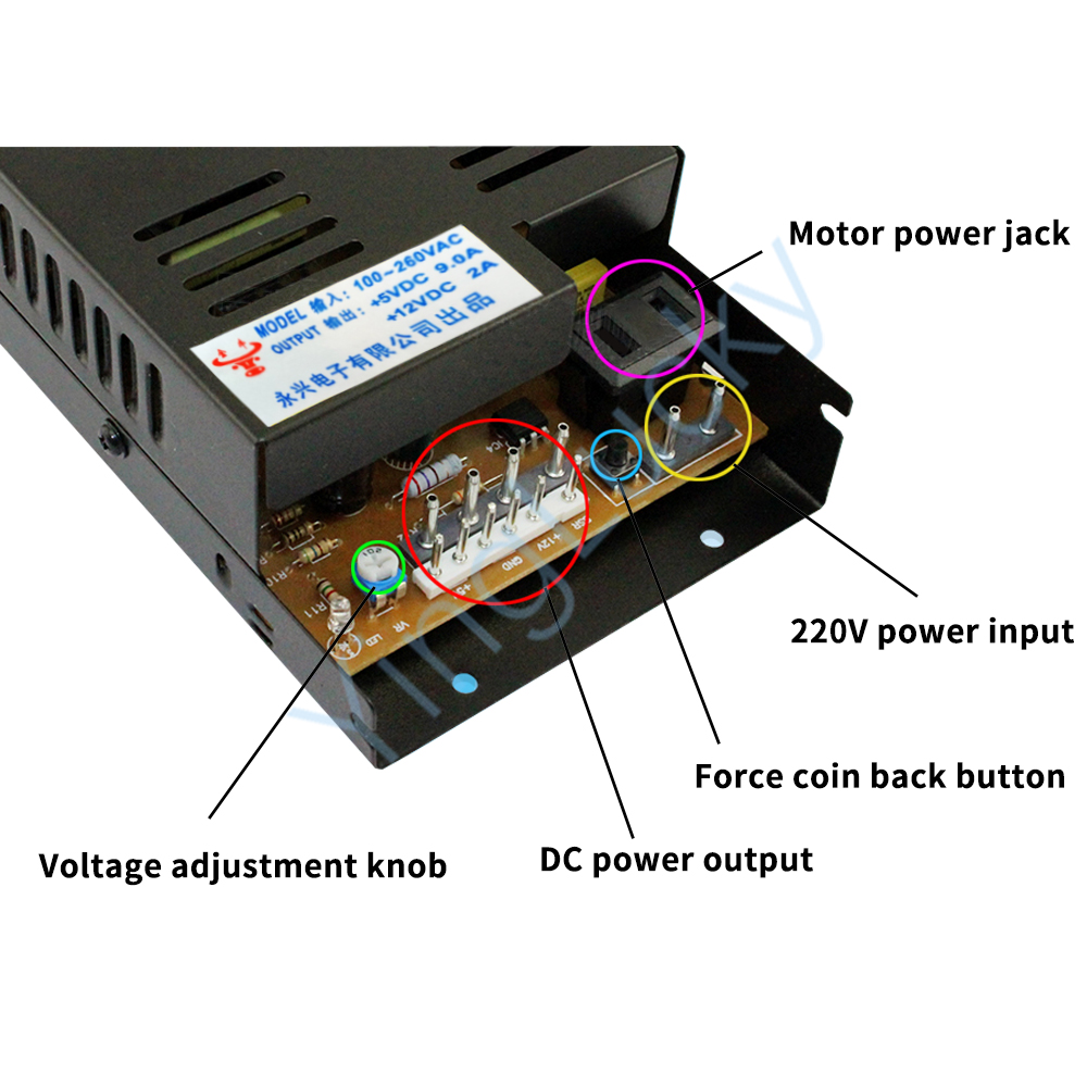 Arcade Power Supply 12V 6P Int - Whack A Mole Arcade ulasan dan harga