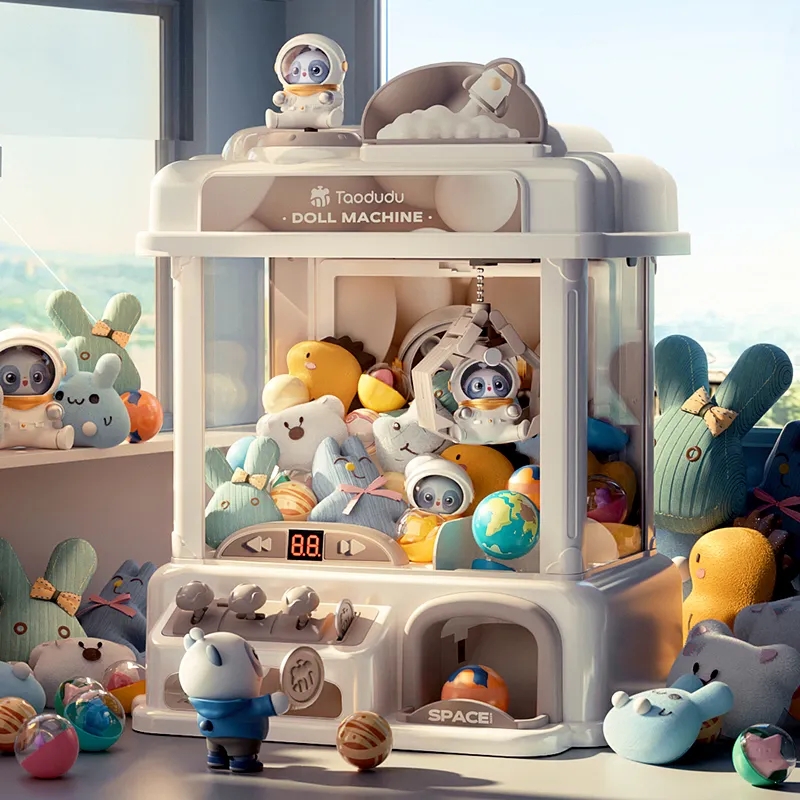 Children Mini Claw Machine Aut - Coin Operated Kiddie Ride ulasan dan harga
