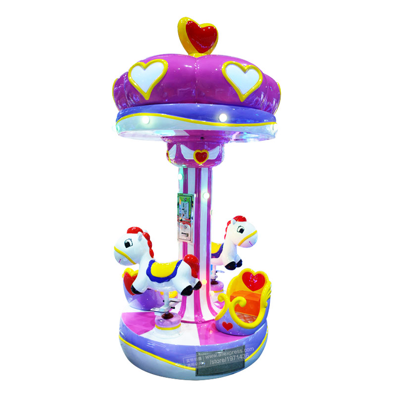 Electric Carousel Horse 3 Pers - Coin Operated Kiddie Ride ulasan dan harga
